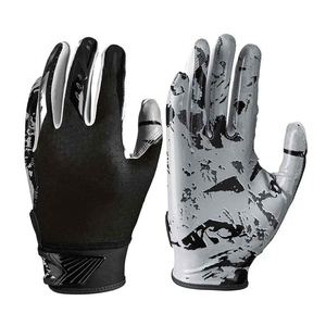 New Arrival 2025 American <b>Football</b> <b>Gloves</b> Custom Design Lightweight Leather Palm <b>Gloves</b> for Adults <b>Kids</b> Outdoor Sports Training - Product Image 1