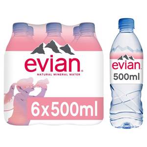 Evian Natural Spring <b>Water</b> 100% Pure ISO Certified Premium Bottles 33.8 Fl Oz (Pack of 12) for Daily Use - Product Image 4