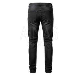 Jeans de Alta Calidad para Hombre, Corte Slim Casual, Mezcla de Algodón Suave, Tela Elástica Ligera, Pierna Recta, para Viajes, Uso Diario y Actividades al Aire Libre - Product Image 3