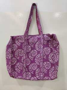 Sac fourre-tout à bandoulière en coton imprimé en blocs, grand sac à main matelassé avec fermeture éclair, sac de shopping, sac cadeau, sac à bandoulière matelassé imprimé en blocs - Product Image 3