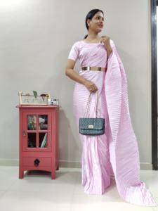 ผ้าแจ็คการ์ด pallu สวยดีไซเนอร์ล่าสุดใช้ได้ทั่วส่าหรี - Product Image 4