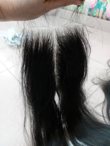 Cabello humano virgen 100% vietnamita HD encaje 2x6 4x6 Cierre de parte central 22 pulgadas longitud estirada Color Natural recto - Product Image 3