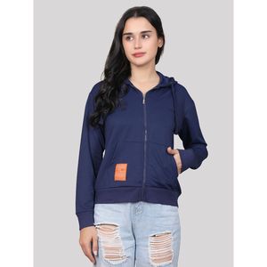 Sweat-shirt d'hiver à capuche en molleton de coton respirant pour femme Evolve, col rond, manches longues, design crop top 100 % soie - Product Image 2