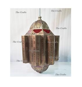 Linterna colgante marroquí de hierro y vidrio con linterna colgante de la mejor calidad para decoración de hoteles y eventos en casa - Product Image 4