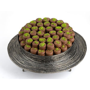 Bol de service en métal doré martelé écologique Bol rond moderne Bol de service pour bonbons au chocolat pour événements ou occasions spéciales - Product Image 6