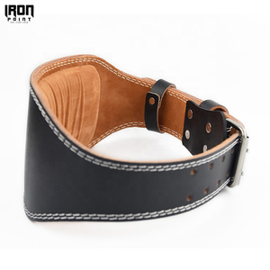 เข็มขัดยกน้ำหนักหนังแท้ IRON PUNCH INDUSTRIES ปรับได้ ไม่ลื่น รองรับเอว สำหรับการฝึกความแข็งแรง แบบยูนิเซ็กซ์ ปิดด้วยหัวเข็มขัด - Product Image 2