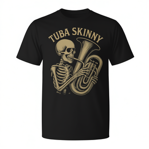T-shirt promotionnel skinny Skeleton Tuba pour enfants - Product Image 2