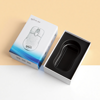 Custom Luxury Mouse Packaging Boxes White Rigid Pull Grey Board Recycled Paperboard Sponge Liner Custom Plastic Insert for Mice