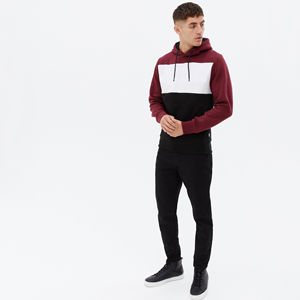 Sweat à capuche surdimensionné pour homme en gros personnalisé, sans poche, bord brut, 100% coton, ourlet brut, écologique, respirant - Product Image 2