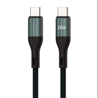 Cable de Carga Rápida USB-C de 27 W, Aleación de Aluminio, Trenzado de Nailon, Conductor de Cobre Puro para Computadora, Teléfono Móvil, Auriculares, iOS, Android