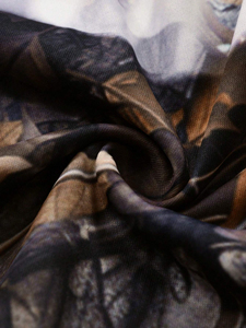 Sweat à capuche imprimé bois mort et branche 100% coton Streetwear sweat brodé motif de branche élégant camouflage inspiré de la nature - Product Image 4