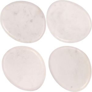 Marble <b>coaster</b> Wholesale Natural <b>White</b> Stone and Brass Heart Design <b>coaster</b> for Table Decoration & Accessories - Product Image 3