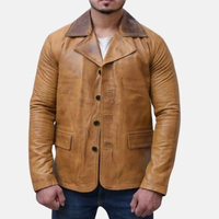 Veste d'hiver unisexe en cuir de mouton, coupe-vent classique streetwear, tenue décontractée de motard, reversibles, pour homme