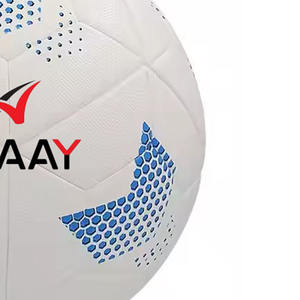 Balón de fútbol de cuero enlazado con calor de PU con logotipo personalizado de Alaay, Balón de entrenamiento de partidos oficiales con flechas blancas para jugadores de fútbol - Product Image 4