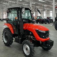 Tracteur agricole miniature QILU 2024 25HP 30HP 35HP 40HP 50HP 60HP 70HP Minitracteur pour l'agriculture avec cabine