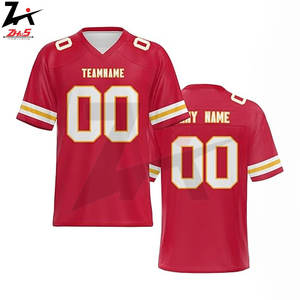 Revolucionario diseño de contraste de color nuevo estilo camiseta de fútbol americano camisetas de algodón transpirables para adultos ropa deportiva informal - Product Image 2