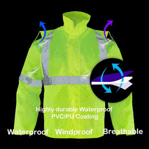 Veste de sport de plein air réfléchissante avec logo personnalisé Manteau de sécurité réfléchissant et décontracté Uniforme industriel jaune Réflexions haute visibilité - Product Image 5