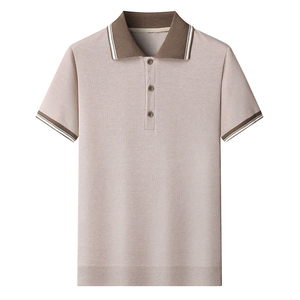 เสื้อกอล์ฟแขนสั้นสำหรับผู้ชายเสื้อโปโลลำลองพิมพ์ลายระบายอากาศฤดูร้อนออกแบบได้ตามต้องการ - Product Image 6