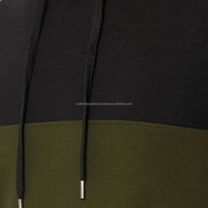 Sudadera con capucha de lana a prueba de viento ecológica de algodón 100% de invierno para hombre de talla grande Logotipo de marca personalizado con serigrafía - Product Image 6