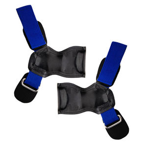 Coussinets d'entraînement d'haltérophilie de poignée de gymnastique en peau de vache sangles de poignet réglables Protection professionnelle antidérapante pliable écologique - Product Image 5