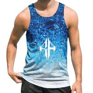 Camiseta sin mangas para hombre Sublimación Transpirable Premium Alta calidad con el mejor nuevo diseño 100% Material de algodón de RIVIAN ATLANTIC - Product Image 1