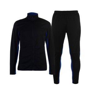 Survêtement en coton à col rond vêtements de sport survêtements hommes femmes noir 2 pièces survêtement unisexe survêtement logo personnalisé ensemble survêtement - Product Image 1