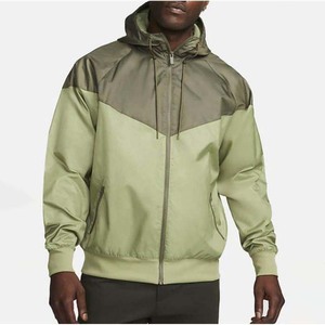 เสื้อแจ็คเก็ตกันลมผู้ชายแบบมีฮู้ด สไตล์โดดเด่น สำหรับฤดูใบไม้ร่วง กันน้ำ แห้งเร็ว ระบายอากาศดี สีตัดกัน ลำลอง สปอร์ต ลดราคา - Product Image 1