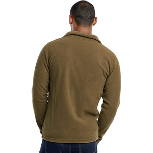Veste de sport d'hiver pour hommes avec logo personnalisé avec fermeture éclair en polaire respirante col montant vêtements d'extérieur de grande taille pour la saison de printemps - Product Image 3