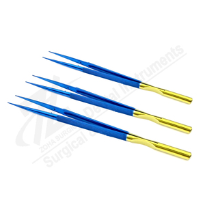 Fórceps de microanillo de titanio de 1,0mm, fórceps vasculares manuales, instrumento microquirúrgico de 22,0 cm, instrumentos quirúrgicos básicos de Pakistán - Product Image 1