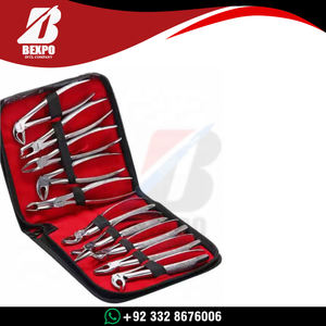 Juego de 10 Pinzas de Ortodoncia para Adultos, Pinzas de Extracción Dental, Instrumentos Quirúrgicos Dentales de Acero Inoxidable, Kit de Herramientas - Product Image 2