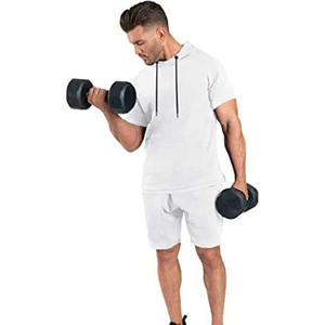 <b>Top</b> Quality <b>Men</b> Hoodies <b>Short</b> <b>Set</b> Custom Woven Label <b>Men</b> <b>Set</b> Custom logo <b>Men</b> Slim Hoodie <b>and</b> <b>Shorts</b> <b>Set</b> - Product Image 4