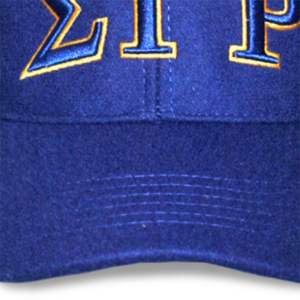Casquette à pompon SGR bleu royal et or | Bonnet en laine mélangée Sigma Gamma Rho | Logo brodé avant et arrière | Chapeau d'hiver chaud - Product Image 5