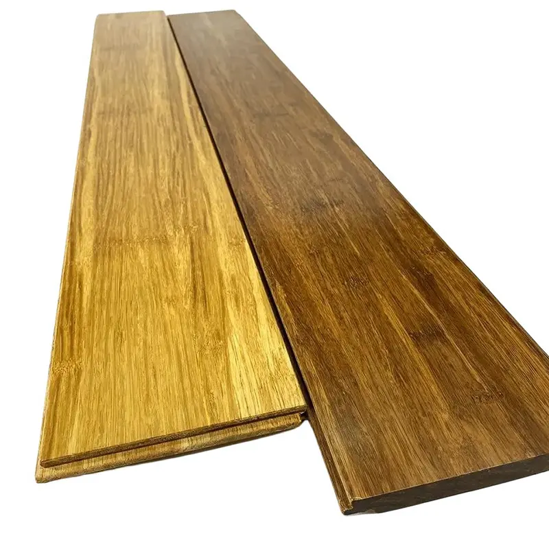 Precio barato Suelo de bambú natural Click Suelo de parquet interior Laminados de madera Suelo de Bambú