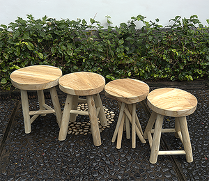 Minimalist Modern Chair Fold Mini <b>Stool</b> Brown Patio Benches <b>Garden</b> for Indoor or Outdoor Furniture and Decoration Home Furniture - Product Image 3