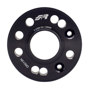 2 espaciadores de rueda negros de 20 mm 4/5x98 con centrado 58.1 con bull. - Product Image 2