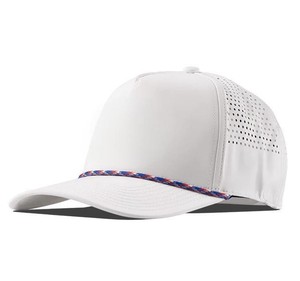 หมวกกอล์ฟเบสบอลทรงบิลแบบกึ่งโค้ง5แผงปักโลโก้ด้วยเลเซอร์แบบเจาะรูสไตล์สปอร์ตทำจากเวียดนาม - Product Image 1