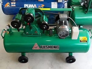 Compresseur d'air 10 CV 15 CV 8 bars avec réservoir d'air de 100 litres 1 m³/min, moteur à refroidissement par air de 10 CV, prêt à être expédié - Product Image 1