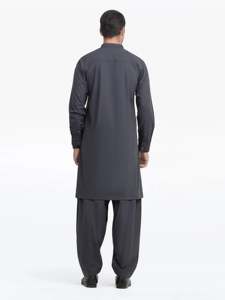 Salwar Kameez pakistanais de qualité supérieure pour hommes, tenue musulmane traditionnelle élégante pour l'Aïd, les mariages, la prière, le bureau - Product Image 5