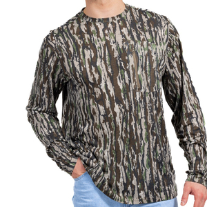 Vente en gros de vêtements de chasse personnalisés de haute qualité pour hommes Jersey Polyester séchage rapide respirant à manches longues Performance chemises de pêche - Product Image 3