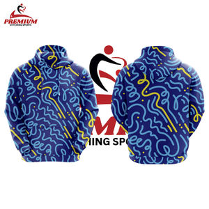 Style tendance personnalisé Sublimation impression à capuche Basics 100% Polyester manches longues pull uni teint Sublimation à capuche - Product Image 2