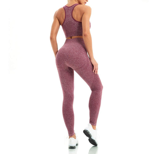 Ensemble de yoga pour femmes fabriqué au Pakistan, sur mesure, vêtements de sport sans couture pour femmes, ensemble de yoga 2 pièces, soutien-gorge et leggings - Product Image 2
