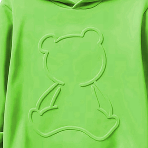 Taille personnalisée couleur unie nouvelle mode sweats à capuche en relief pour hommes respirant prix de gros pour l'hiver 3d sweat à capuche en relief - Product Image 5