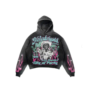 Fabricants de sweats à capuche pour hommes personnalisés Sweatshirt 80% coton 20% polyester Logo personnalisé Sweats à capuche et sweatshirts de créateur - Product Image 1