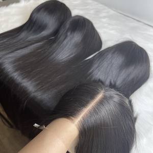 Pelucas de lujo superior hueso recto transparente encaje frontal pelucas de cabello humano encaje Frontal Nigeria pelucas pelo recto encaje frontal W - Product Image 5