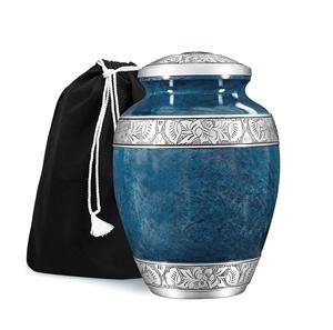 Urna artística de aluminio para mascotas con diseño personalizable para cenizas conmemorativas al por mayor precio barato tarro de cremación - Product Image 5