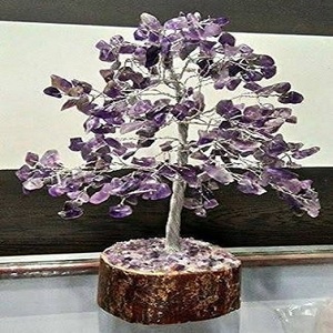 Cristal Quartz Gemme Perlé Arbre Améthyste Pierre Semi-Précieuse Artisanat De Noël Racines Épaisses Agate Perlé Arbre - Product Image 3