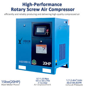 Compresor <span class=keywords><strong>de</strong></span> Aire VEXOR <span class=keywords><strong>de</strong></span> 15 kW, Compresor <span class=keywords><strong>de</strong></span> Aire <span class=keywords><strong>de</strong></span> Tornillo <span class=keywords><strong>de</strong></span> 20 HP, 6-14 bar, Compresor <span class=keywords><strong>de</strong></span> Aire Rotatorio Industrial <span class=keywords><strong>de</strong></span> Bajo Ruido para Limpieza con Vapor - Product Image 1