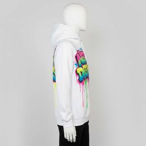 Nouveauté - Sweat à capuche unisexe tendance hip-hop d'hiver - Design graphique robot - Art graffiti néon vibrant - Product Image 3