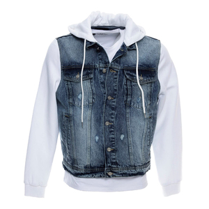 Chaqueta de mezclilla de invierno para hombre estilo casual 100% algodón transpirable a prueba de viento OEM personalizable de alta calidad - Product Image 2