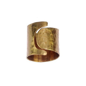 2025 Elegant Floral Engraved <b>Brass</b> Finger <b>Ring</b> Perfect for Special Occasions & Daily Wear Statement Piece for Timeless Beauty - Product Image 5